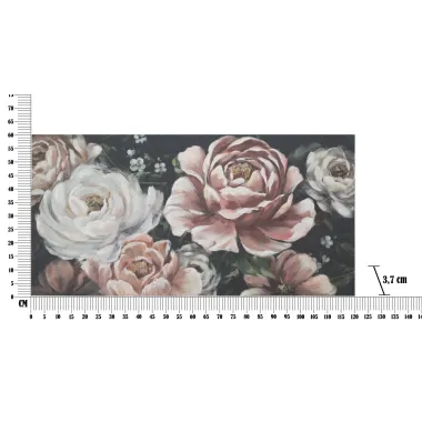 OBRAZ NA PŁÓTNIE RED FLOWY -B- 120X3,7X60 cm